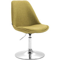 DREHSTUHL Stoff grün - Chromfarben/Grün, Textil/Metall (48/76/57cm) - CLP