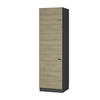 KÜHLUMBAUSCHRANK Fame-Line Eiche Paneel 60 cm - Eichefarben/Anthrazit, Holzwerkstoff (60/206.8/58.1cm) - Vicco