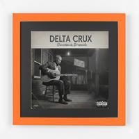 SCHALLPLATTEN RAHMEN 40/40 für das Cover - Orange, Holz (40/40cm) - K-Möbel