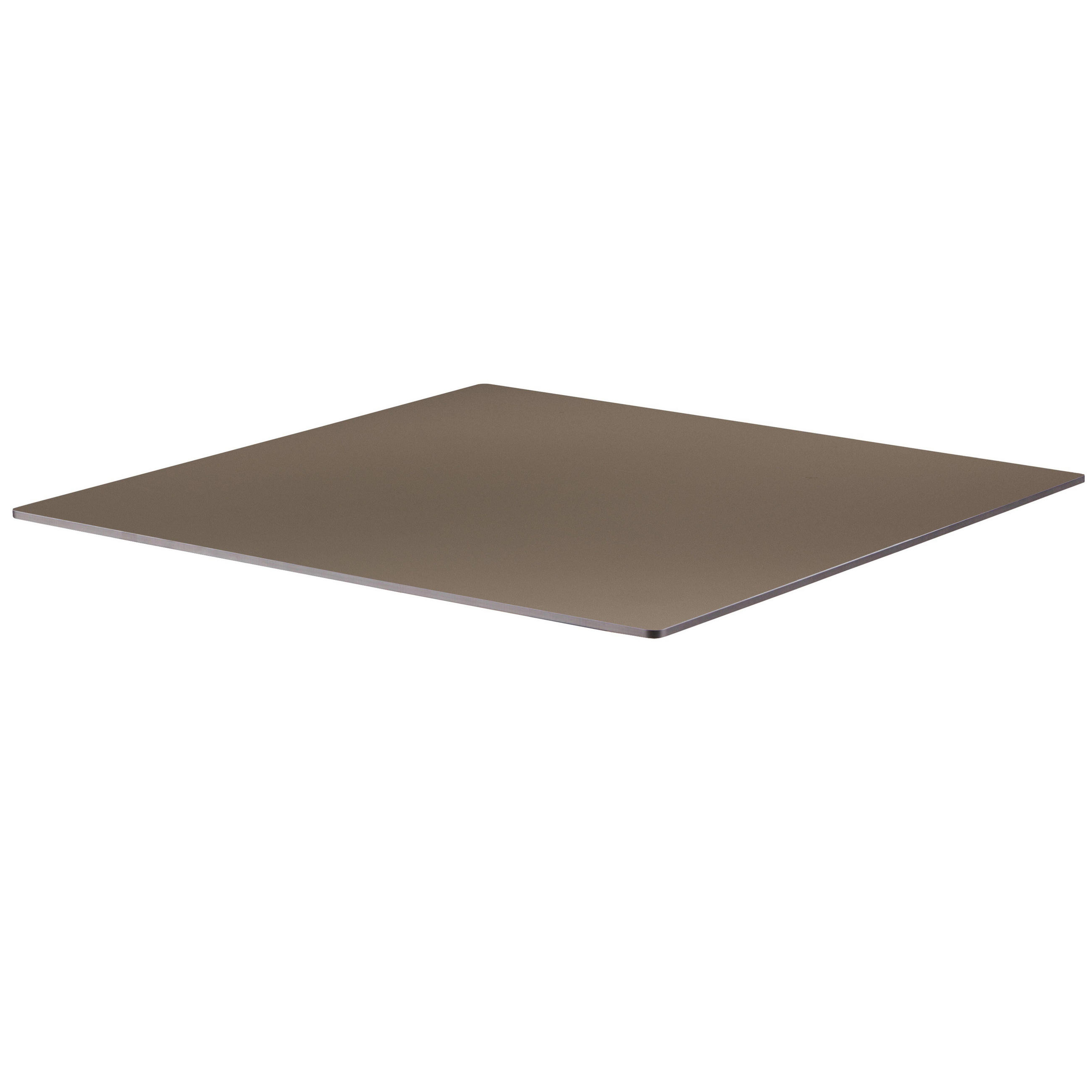 TISCHPLATTE 60 x 60 cm, Taupe - Taupe, Kunststoff (60/60/1.25cm) - Oviala