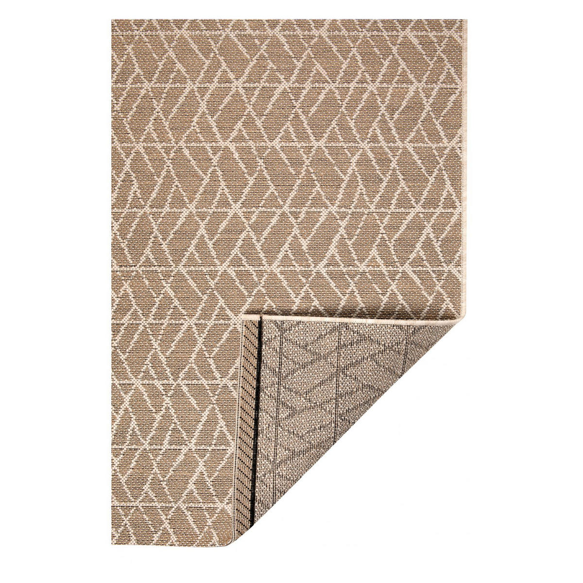 OUTDOOR-TEPPICH Adam 2 leinen 120 x 170 cm - Braun, Textil (120/170cm) - Vivaraise