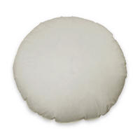FEDERKISSEN 50 cm rund Baumwolle - Creme, Textil (50/50cm) - TiborTex
