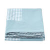 ÜBERWURF 150/200 cm, Vichy Karo 100% Baumwolle - Blau, Textil (150/200cm) - Homescapes