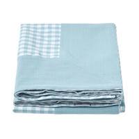 ÜBERWURF 150/200 cm, Vichy Karo 100% Baumwolle - Blau, Textil (150/200cm) - Homescapes