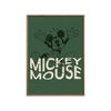 POSTER mit Rahmen Disney - Disney - Mickey Mouse Wavy Green - Eichefarben/Grün, Holz/Papier (70/100cm) - Poster&Frame