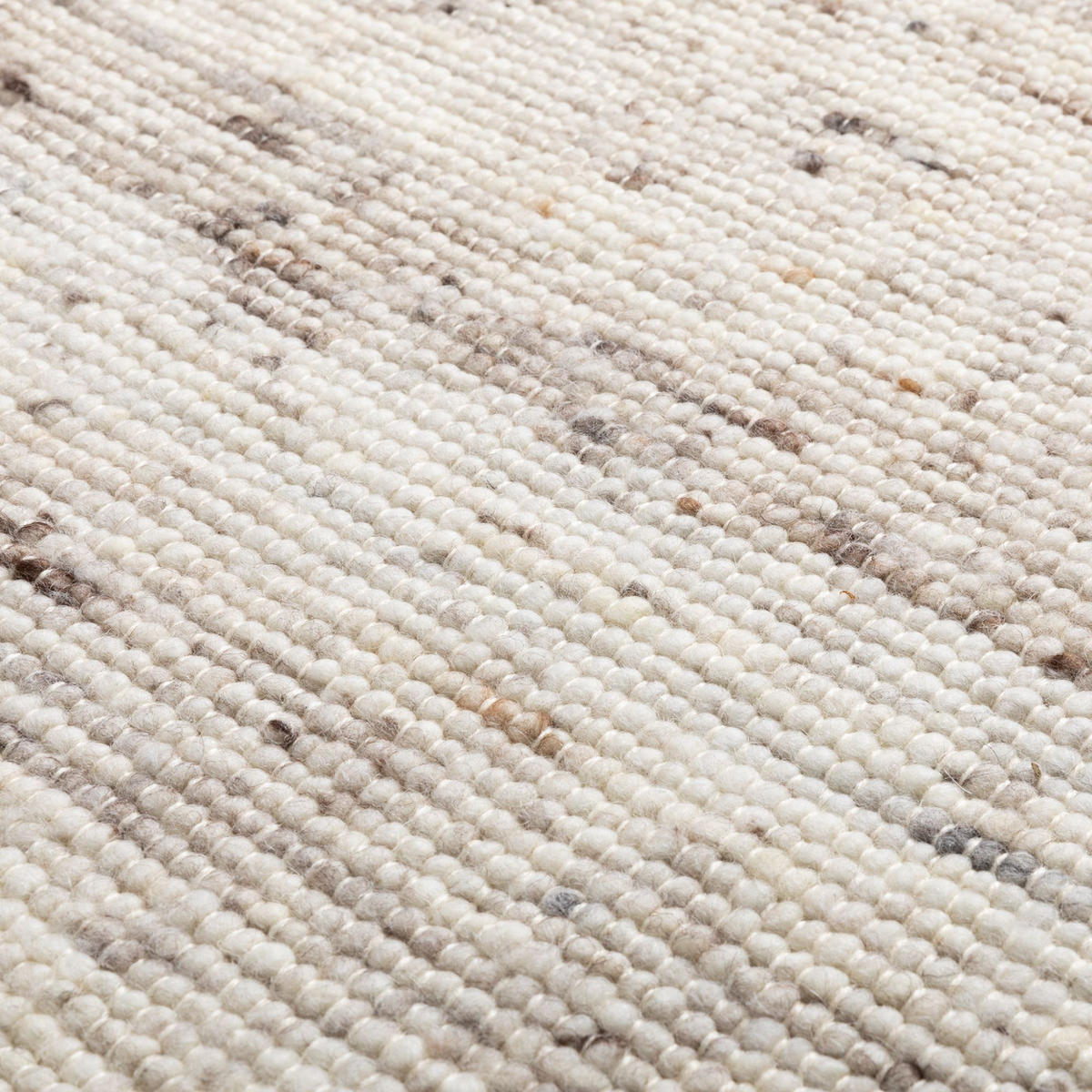 HANDWEBTEPPICH 200/200 cm Kos - Beige, Naturmaterialien (200/200cm) - Steffensmeier