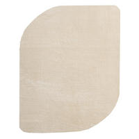 HOCHFLORTEPPICH Antirutsch Uni TIRSO Polyester Beige 120 x 160 cm - Beige, Textil (120/160cm) - KADIMA DESIGN