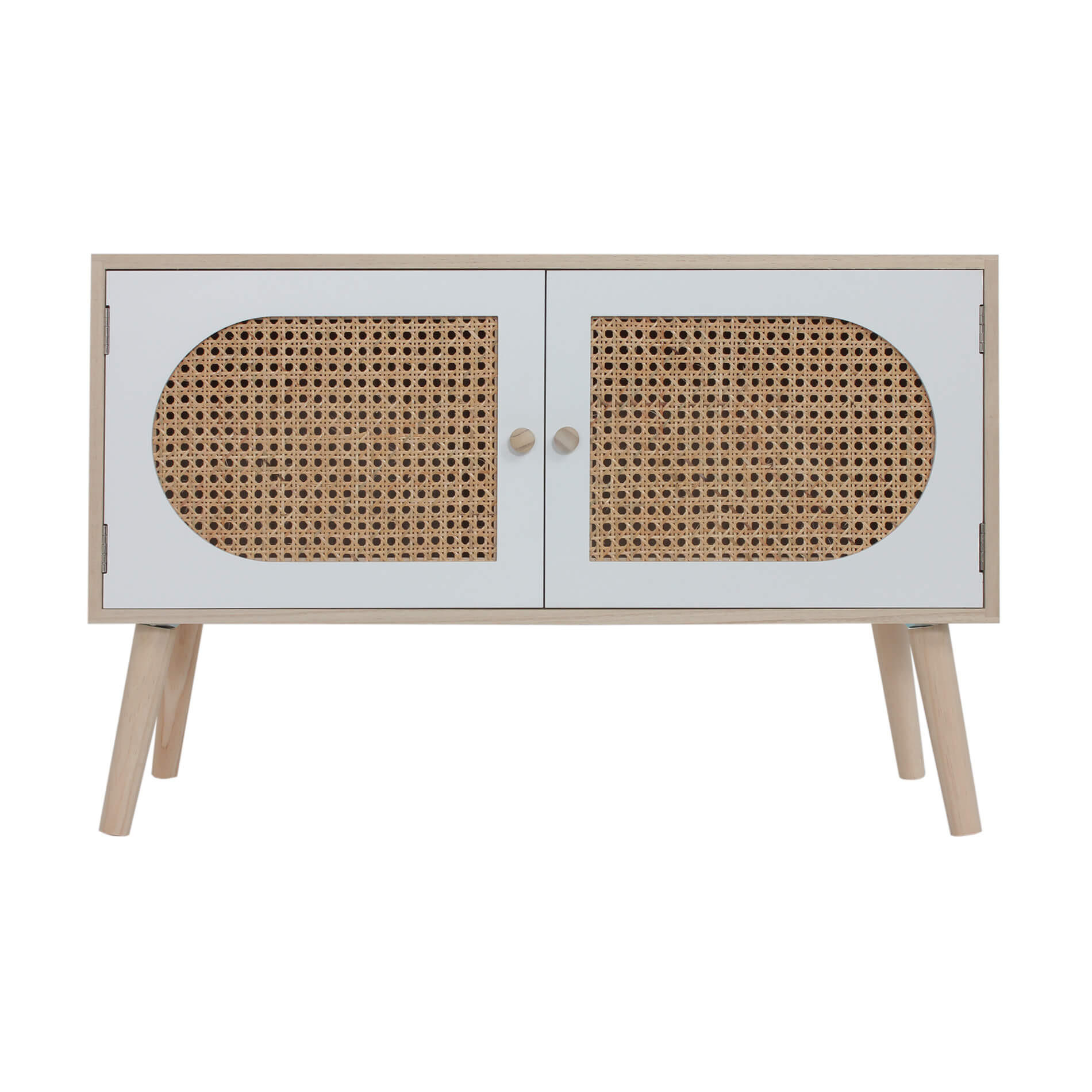 SIDEBOARD Weiß 30/80/52 cm - Weiß, Holzwerkstoff (30/52/80cm) - Mobili Rebecca