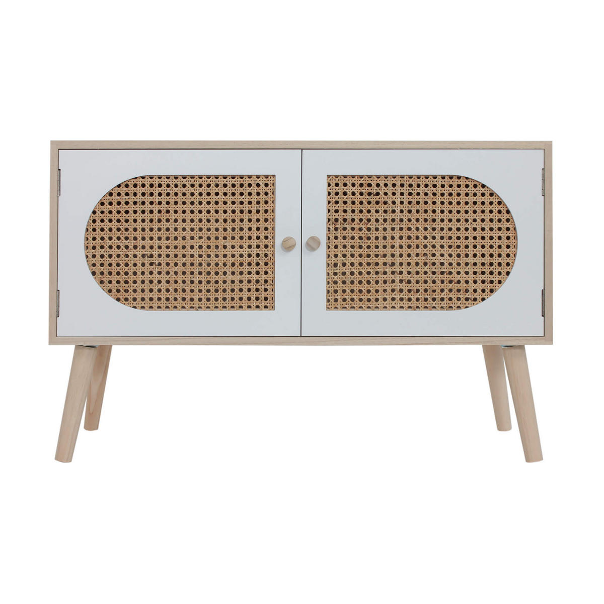 SIDEBOARD Weiß 30/80/52 cm - Weiß, Holzwerkstoff (30/52/80cm) - Mobili Rebecca