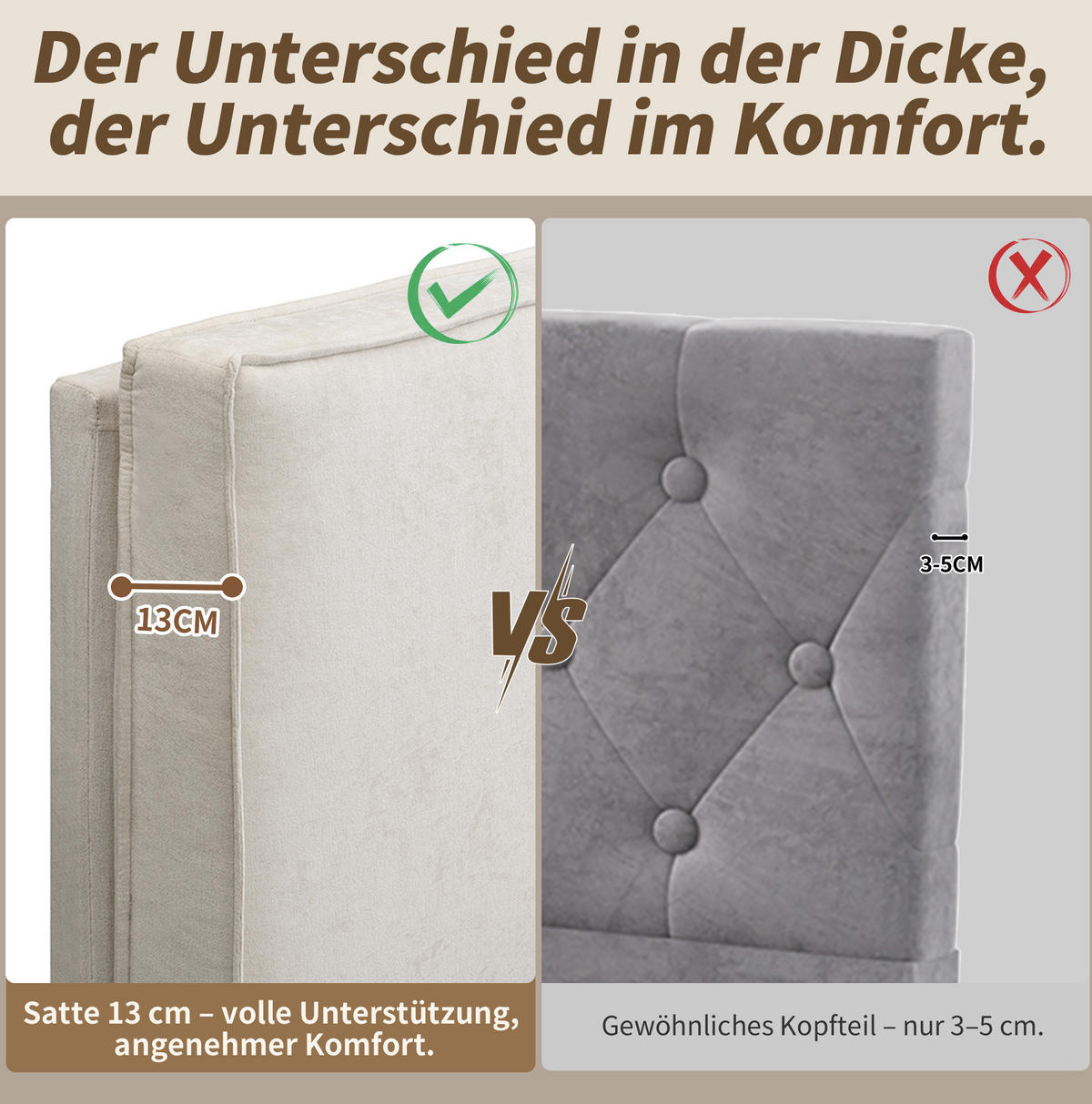 POLSTERBETT 160/200 cm aus Chenille mit gepolstertem Kopfteil Beige - Beige, Textil (160/200cm) - Modenvie