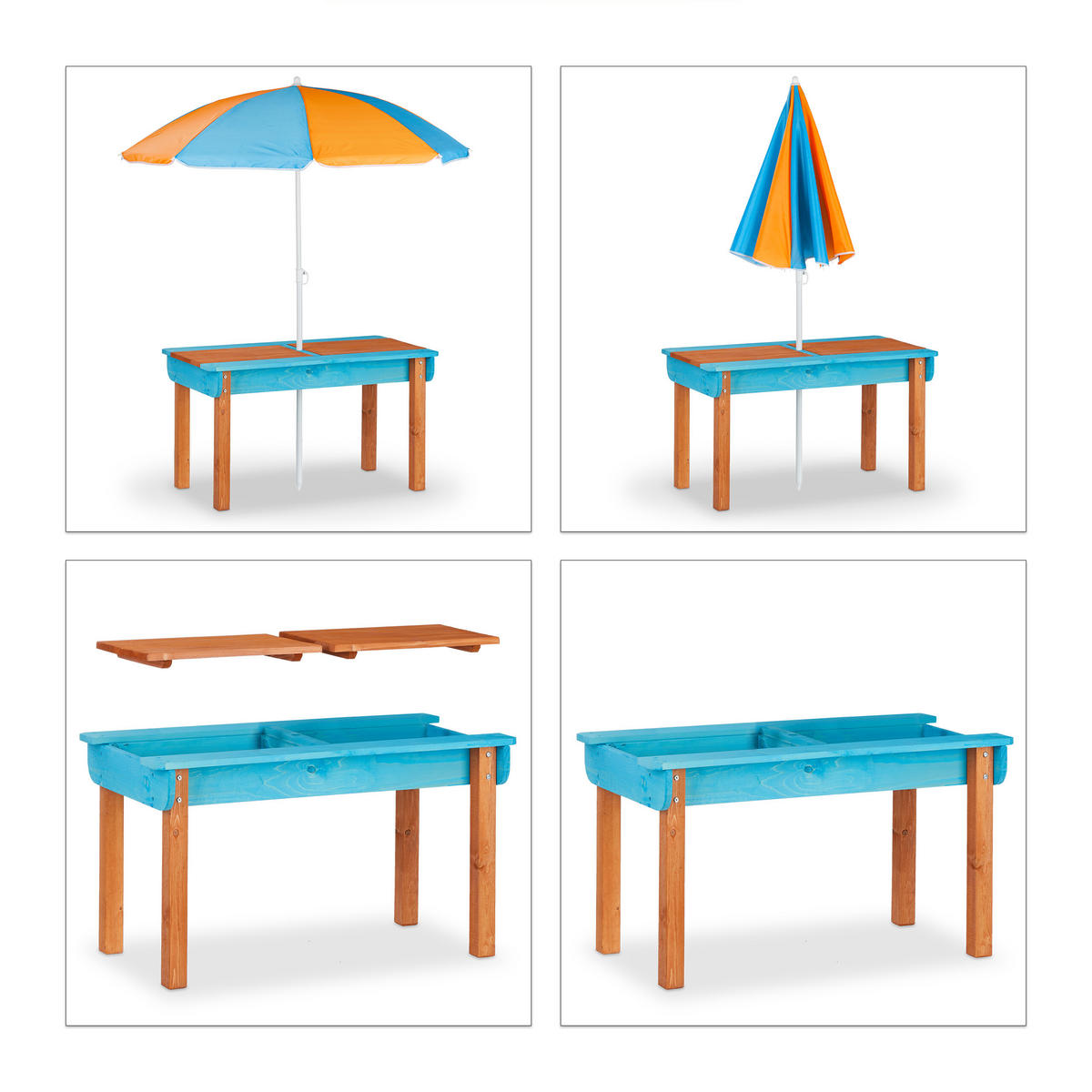 KINDERSITZGRUPPE - Multicolor, Holz/Textil - Relaxdays