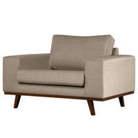 SESSEL - Taupe/Buchefarben, Textil (122/81/88cm) - home24