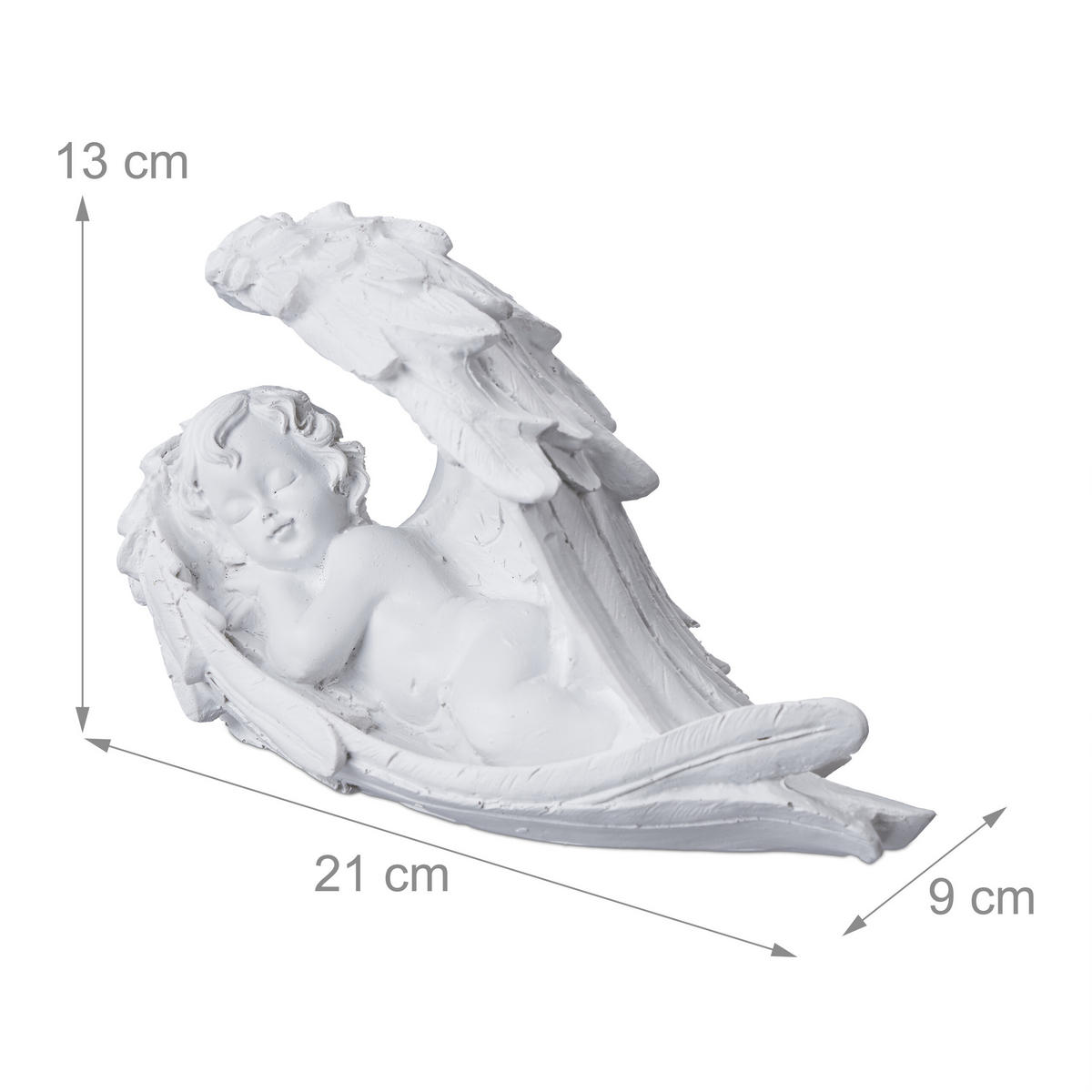 GRABENGEL - Weiß, Kunststoff (21/13/9cm) - Relaxdays