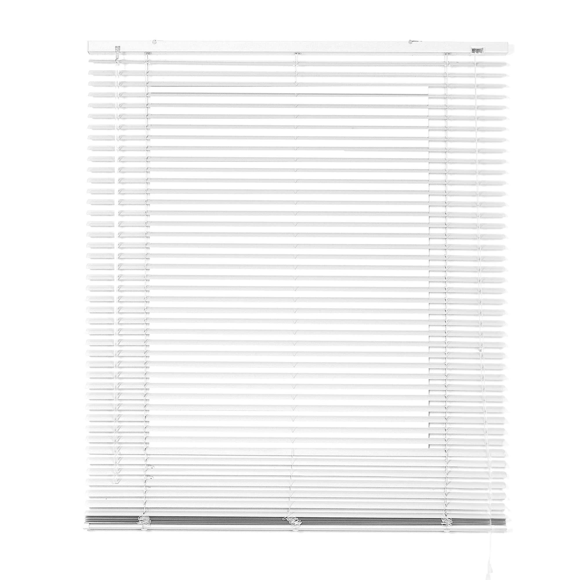 JALOUSIE venetianische mit weißer Zugschnu 125x250 - Weiß, Metall (135/250cm) - STORESDECO