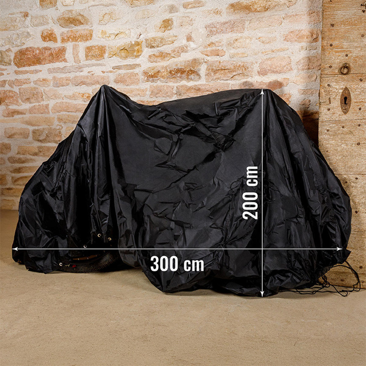 MULTIFUNKTIONSHÜLLE 200/300 cm - Schwarz, Textil (200/300/51cm) - Somagic