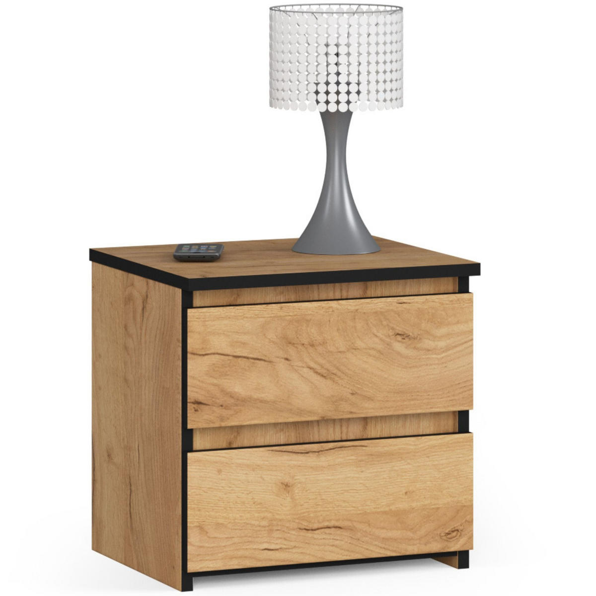 NACHTTISCH Eiche Craft 40/40/35 - Eiche Artisan, Holzwerkstoff (40/40/35cm) - RAUMHIRSCH FURNITURE