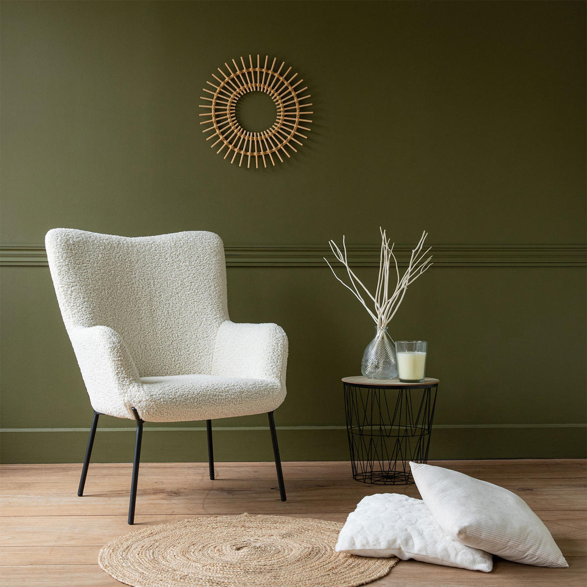 SESSEL Eira Beige - Beige, Textil (72/98/79cm) - Happy Garden