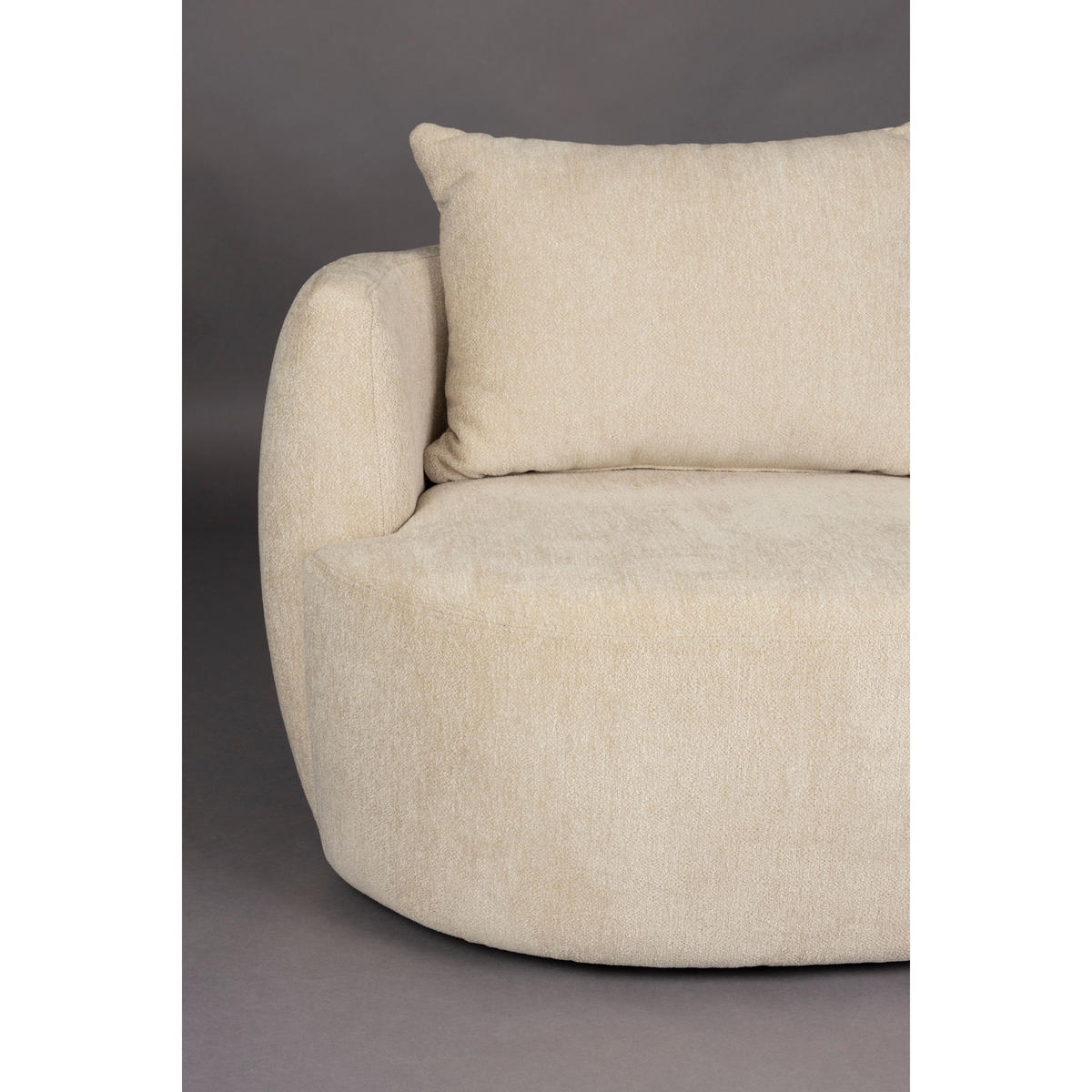 SESSEL Rocca Latte/ Beige - Beige/Creme, Textil (107/83/92cm) - Dutchbone