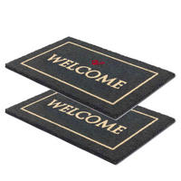 FUSSMATTE COCO STYLE 2ER SET - Schwarz, Textil (40/60cm) - Astra