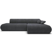 ECKSOFA Armone Graphit Chenille - Schwarz, Kunststoff/Textil (173.5/286cm) - Selsey