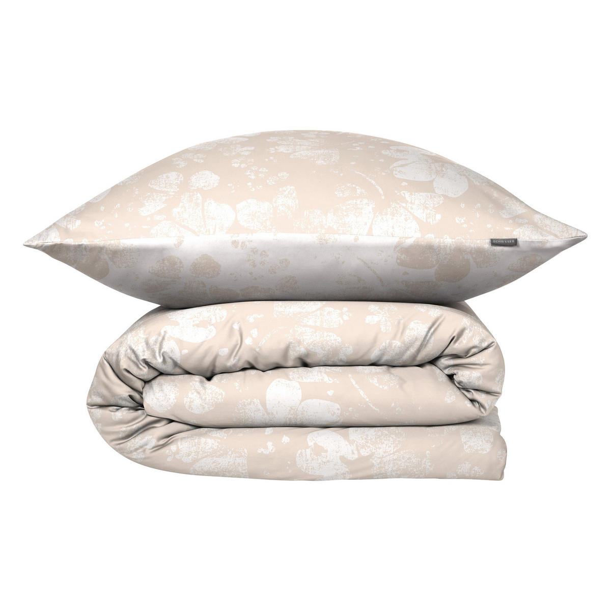 BETTWÄSCHESET Mona - Baumwollsatin - 2-teilig - 135 x 200 cm - Greige - Greige, Textil (135/200cm) - SCHIESSER