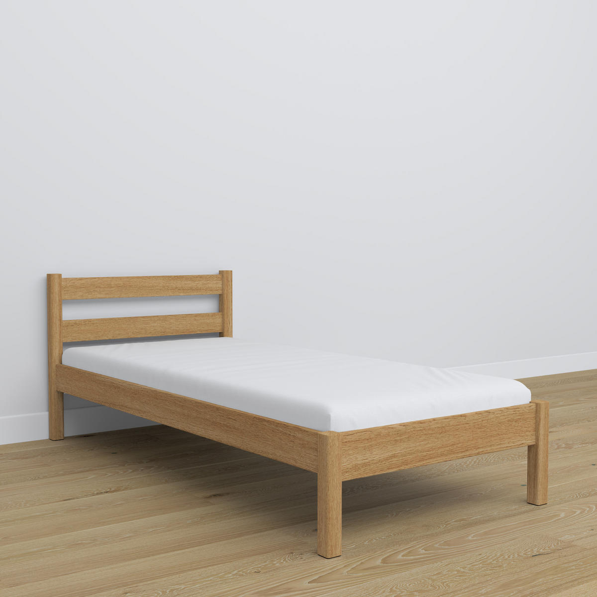 BETT N01 Eiche Natur 80/200 - Eiche Artisan, Naturmaterialien/Holz (80/200cm) - N-Wood