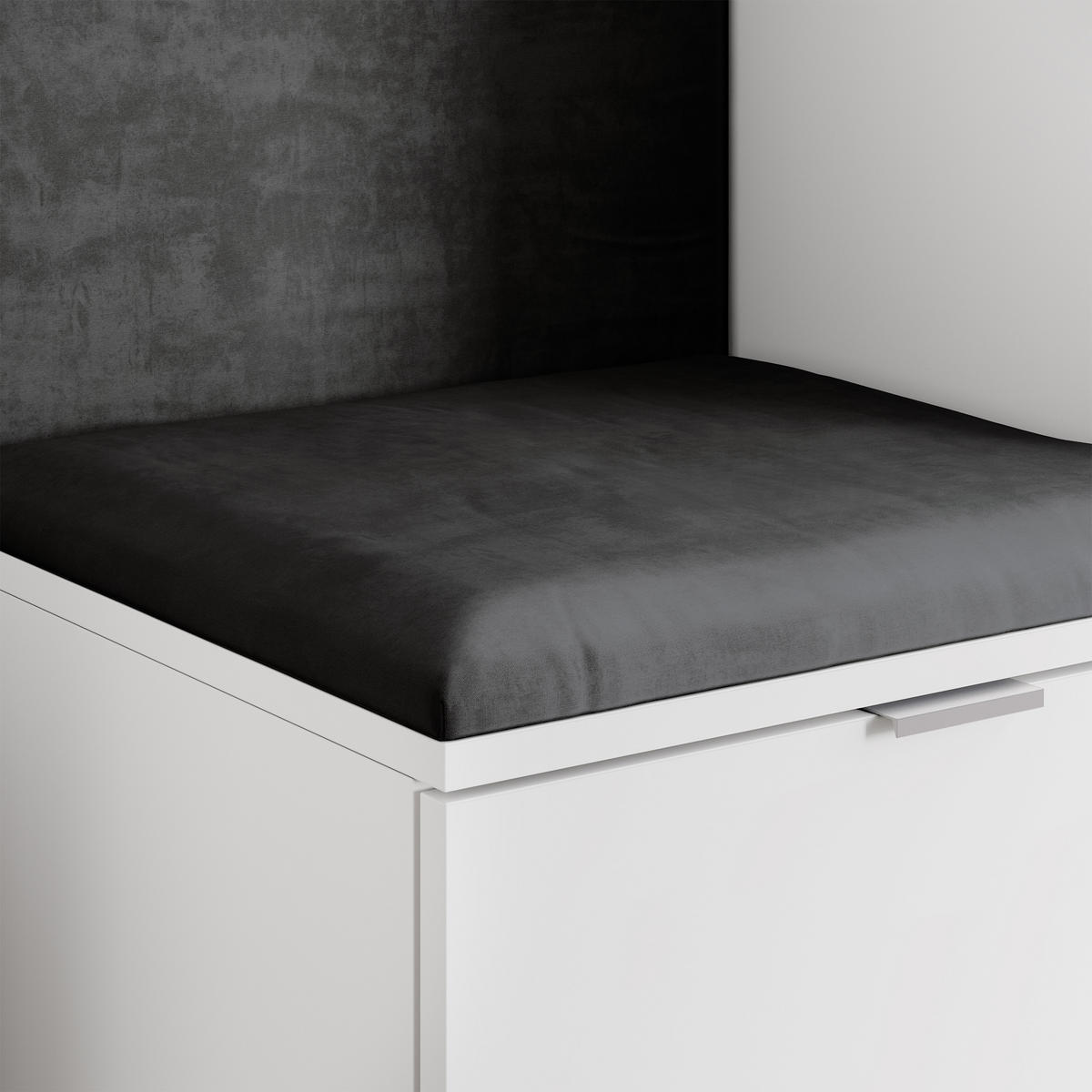 GARDEROBENSCHRANK VIRA 95/181/51 cm Modern Weiß - Weiß, Holzwerkstoff (95/181/51cm) - MASSENO