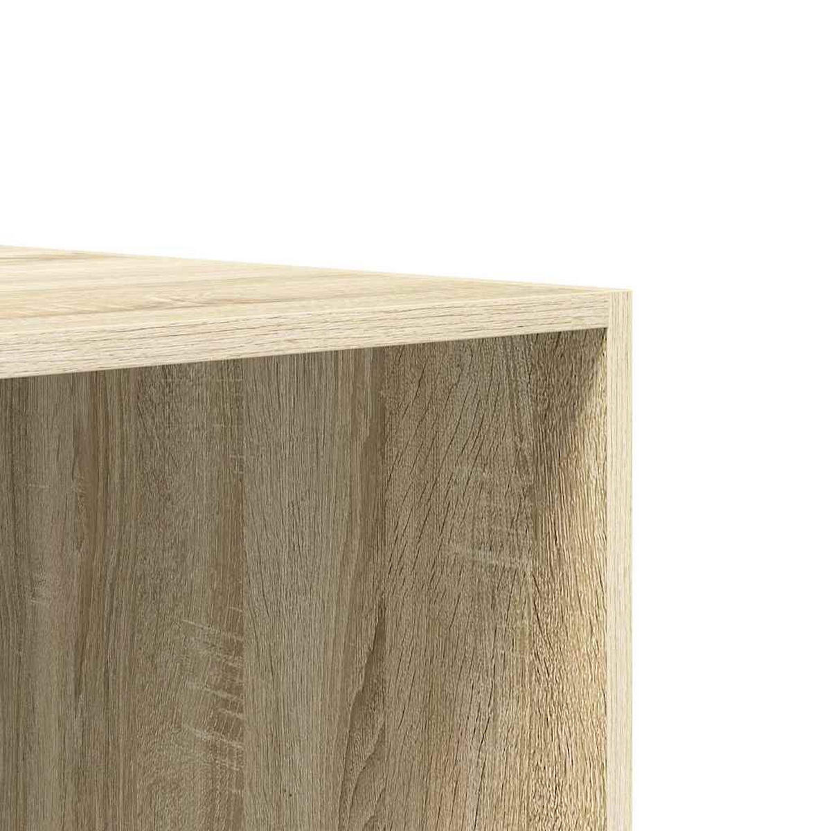 KLEIDERSCHRANK SONOMA-EICHE 100X50X200 CM HOLZWERKSTOFF - Sonoma Eiche, Holz (50/200/100cm) - vidaXL