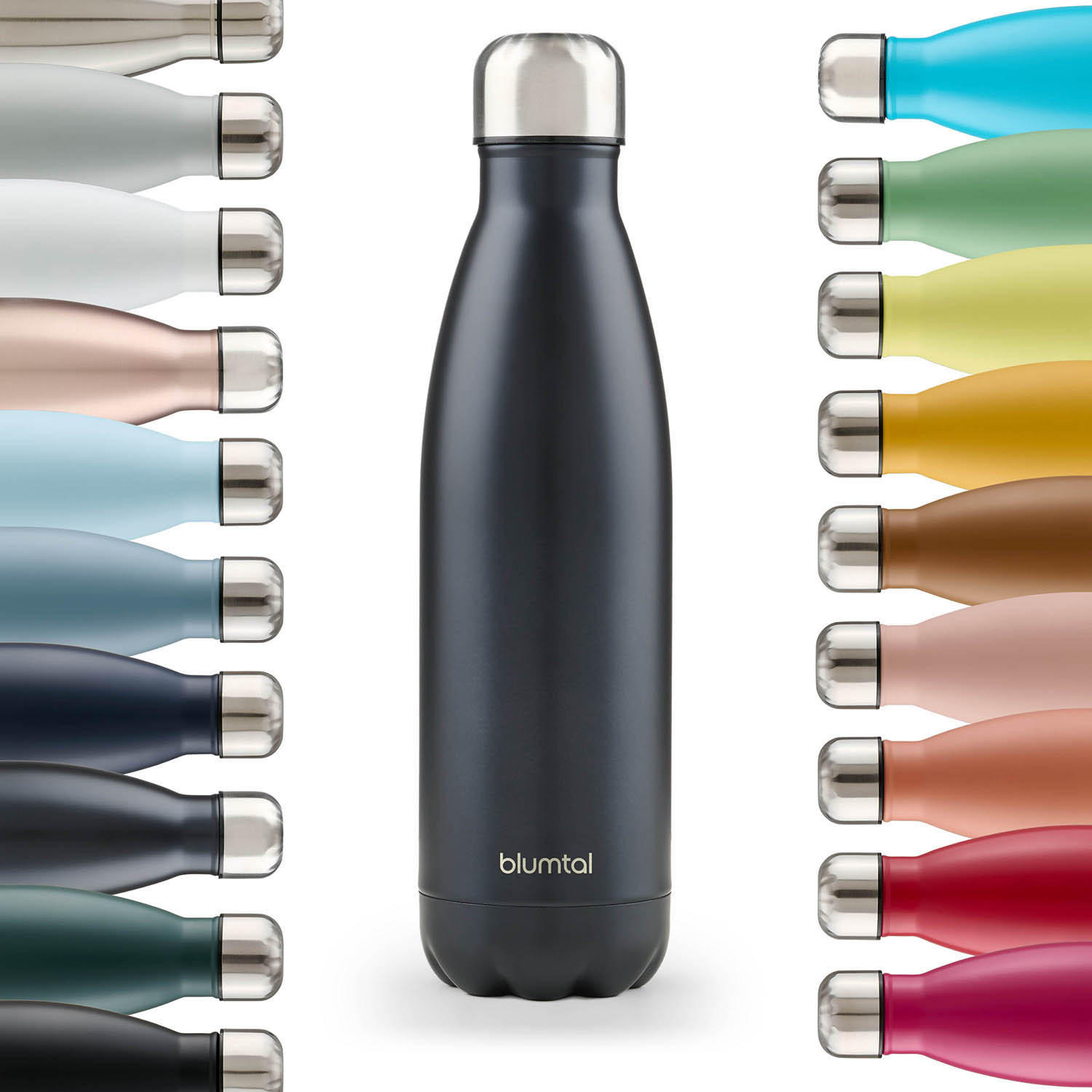 TERMOSKA Charles 350 ml, černá s vysokým leskem - vysoce lesklá černá, kov (0.35L) - Blumtal