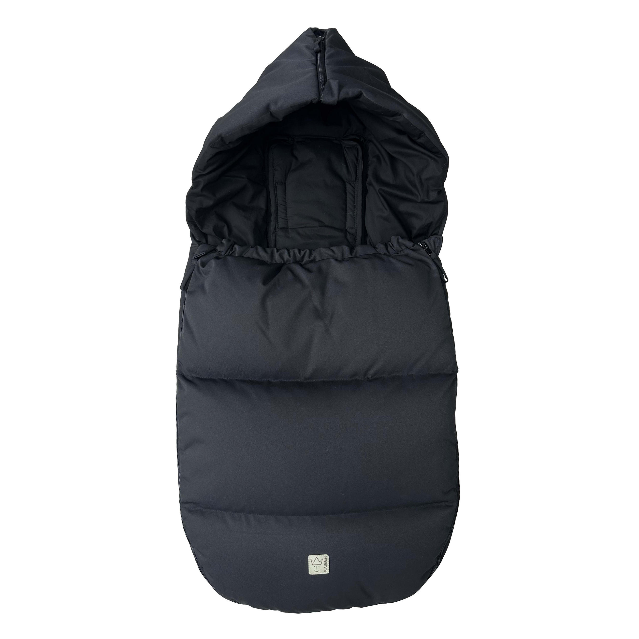 KINDERWAGEN-FUSSSACK Dowwny XL, black - Schwarz, Textil (45/7/95cm) - Kaiserbaby