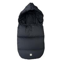 KINDERWAGEN-FUSSSACK Dowwny XL, black - Schwarz, Textil (45/7/95cm) - Kaiserbaby