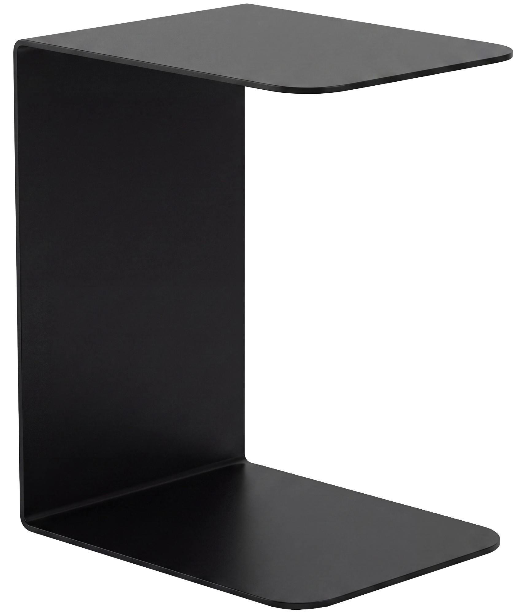 BEISTELLTISCH eckig 28/38/48 cm Metall Schwarz - Schwarz, Metall (38/28/48cm) - CLP