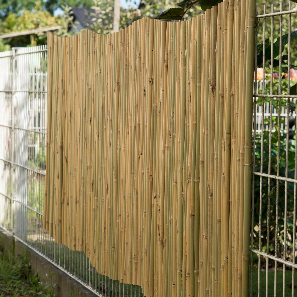 SICHTSCHUTZMATTE Lukata 100x250 cm, Bambus naturfarben - Naturfarben, Holz (250/100cm) - DESIGN DELIGHTS