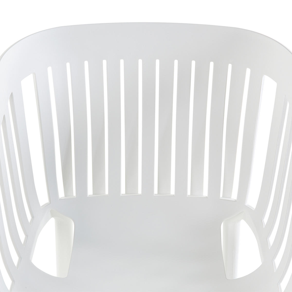 ESSZIMMERSTUHL Weiß Dallas - Weiß, Kunststoff (58/83/55cm) - Beliani