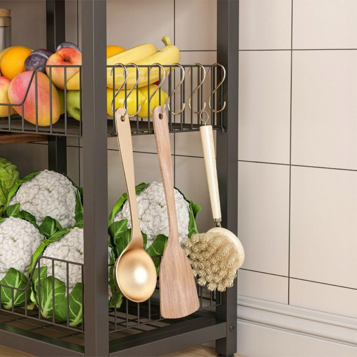 KÜCHENSCHRANK, braun 80/35/95 cm - Braun, Holzwerkstoff (80/95/35cm)