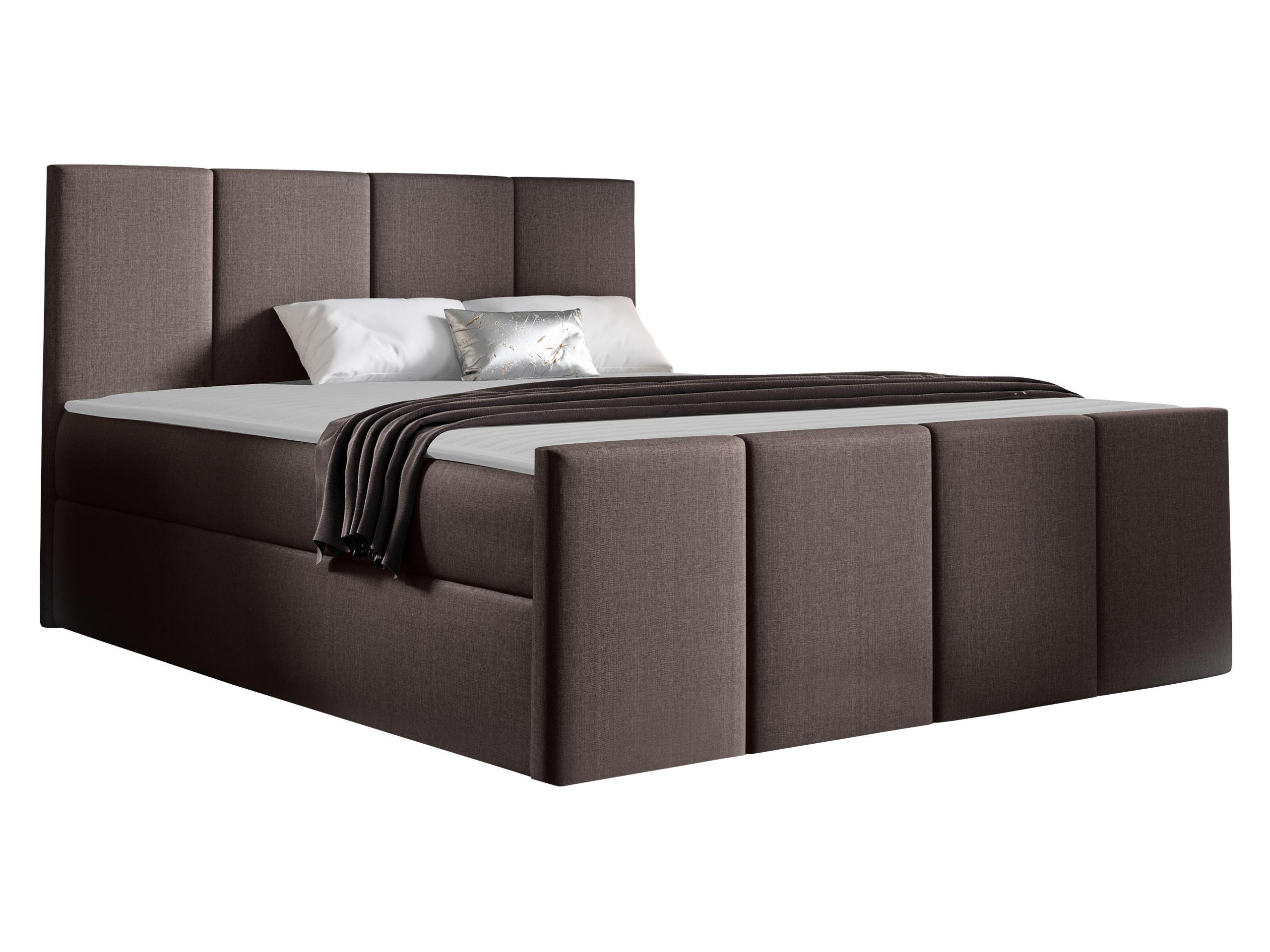 Mirjan24 Boxbett Dunkelbraun 180x200 cm