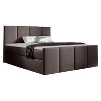 BOXBETT Lars - Dunkelbraun, Holz (160/200cm) - MIRJAN24