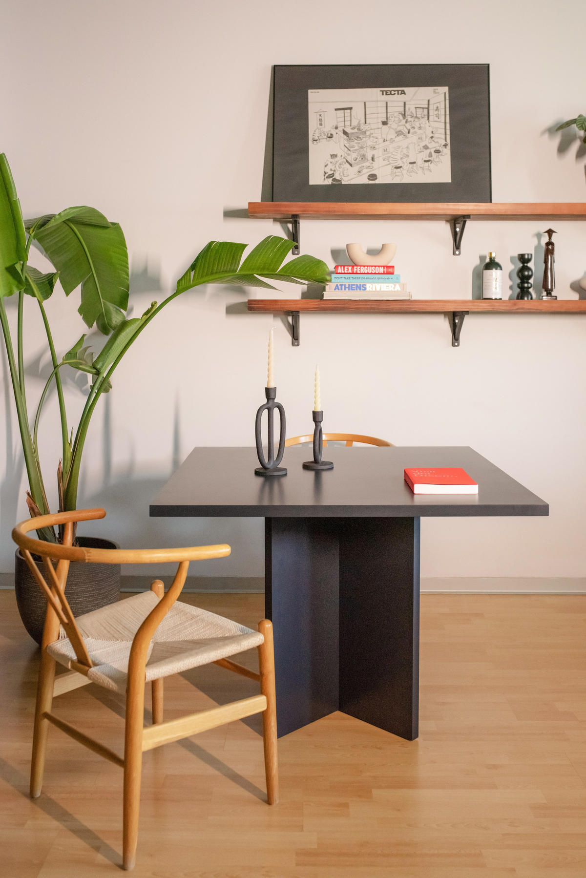ESSTISCH Quadratischer aus lackiertem MDF, 100/100 cm,Schwarz - Schwarz, Holzwerkstoff (100/100/75cm) - RNT By Really Nice Things
