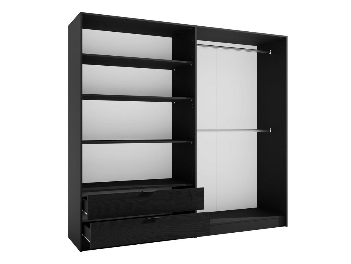 KLEIDERSCHRANK Graphit Schwarz, Eiche Artisan 221/203/54 - Eiche Artisan, Holzwerkstoff (221/203/54cm) - RAUMHIRSCH FURNITURE