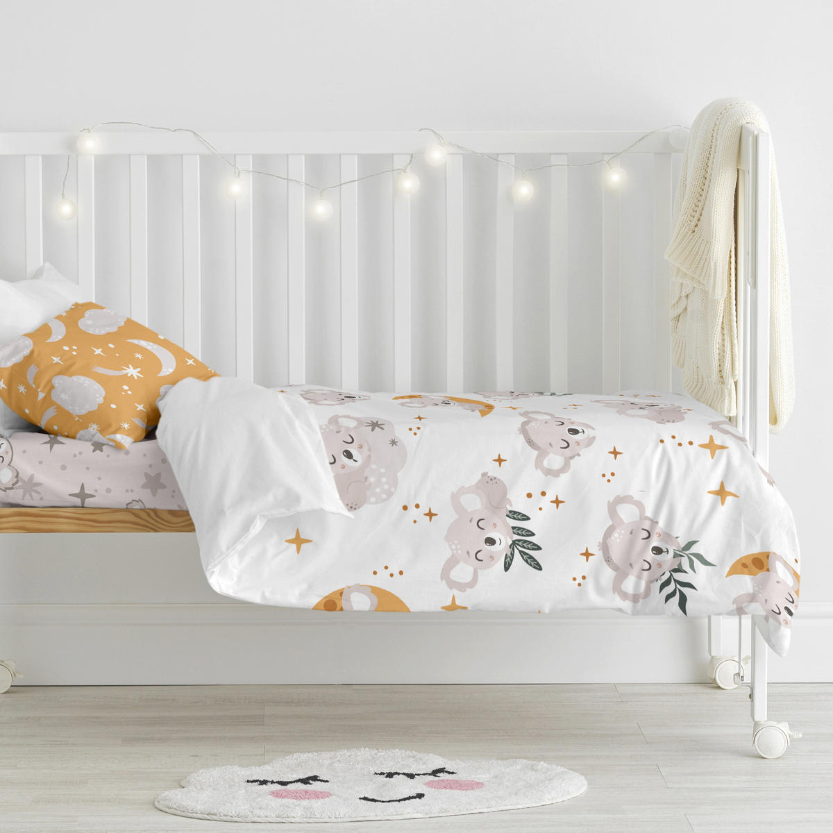 BETTBEZUG 2er-Set teiliges baby koala 100x120 cm (kinderbett) mehrfarbig - Multicolor, Textil (100/120cm) - Happy Friday