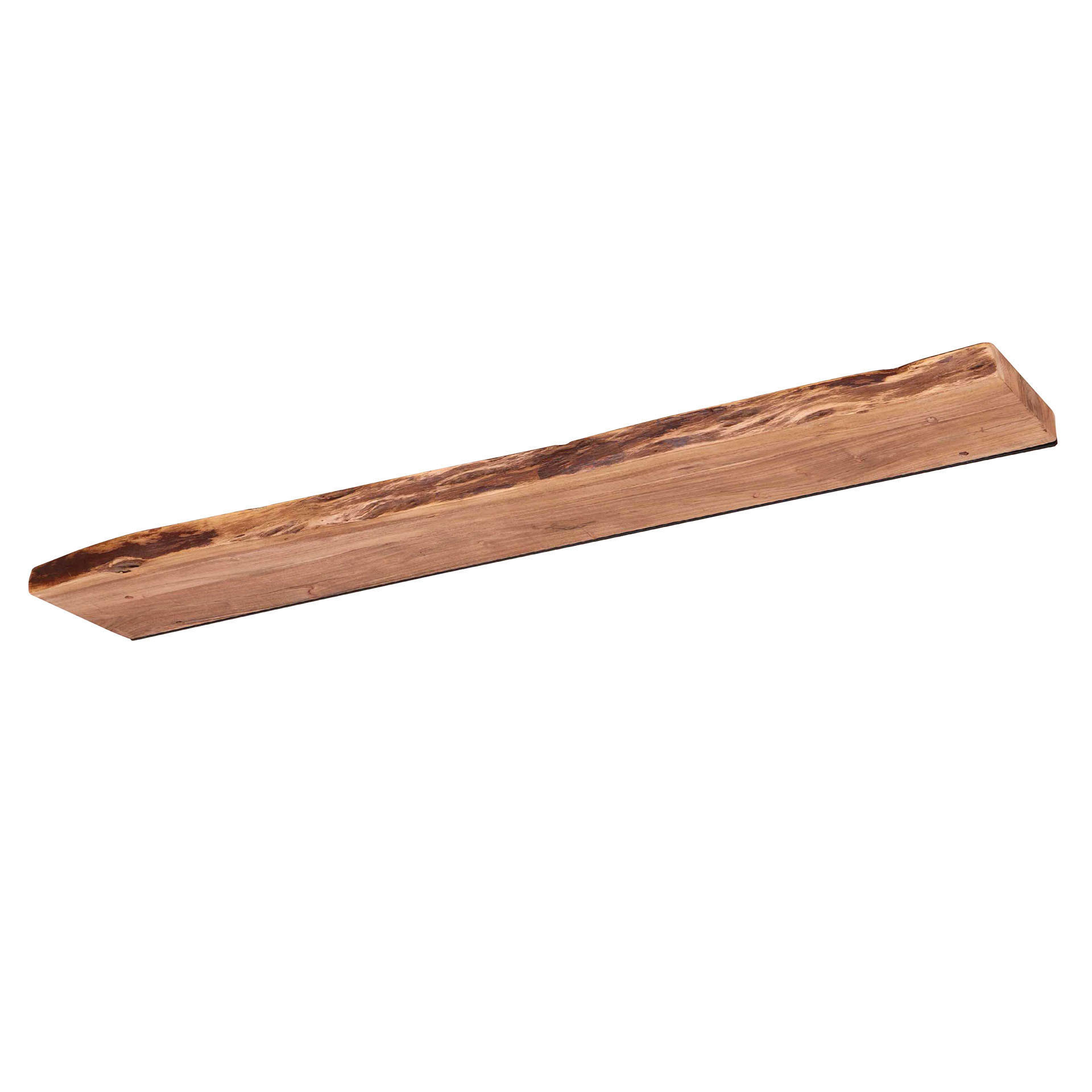 WANDREGAL Edge Braun 120/20/4 cm - Braun, Holz (20/4/120cm) - Hoyz Collection