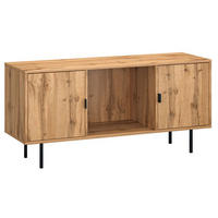 LOWBOARD Kendo Wotan Eiche 120 / 38 / 56cm - Eiche Wotan/Braun, Holz/Holzwerkstoff (120/56/38cm) - Feldmann-Wohnen