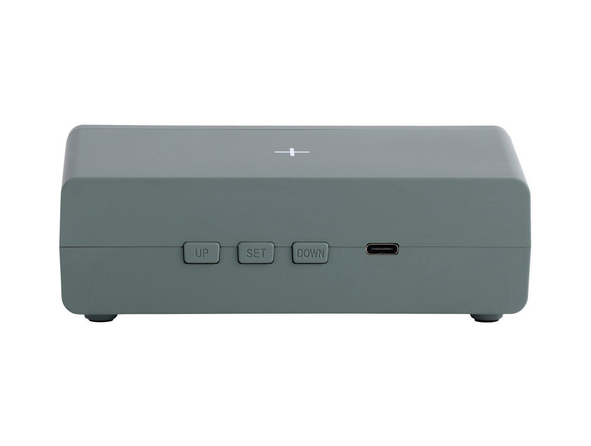 WECKER Berlin LCD with Charger - Grün - 8/4,5 cm - Grün, Kunststoff (8/4/8cm) - Karlsson