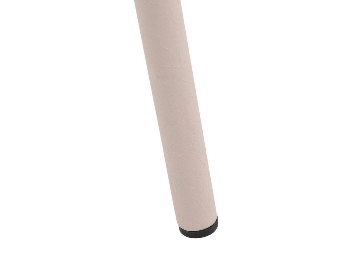 BEISTELLTISCH aus Metall Boaz Beige 44/44/43 cm - Grau, Metall (44/44/43cm) - Leitmotiv