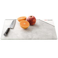 SCHNEIDEBRETT aus Glas – BETON II 30 x 40 cm Küchenbrett, Schutzplatte aus Glas - Grau, Glas (30/1.3cm) - ALLboards