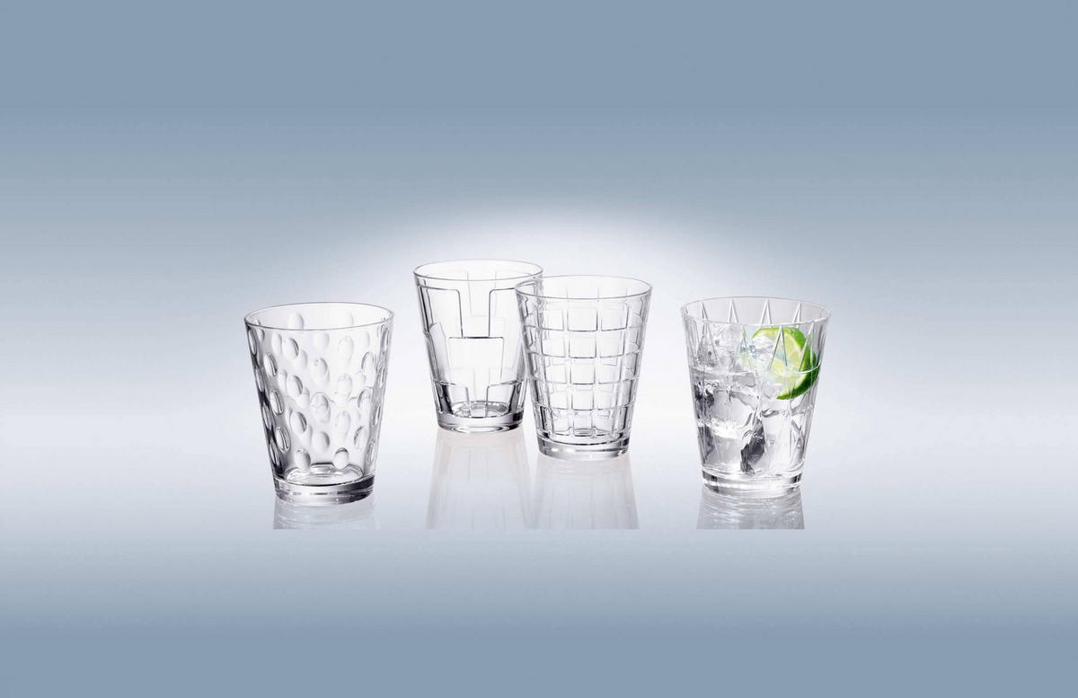WASSERGLÄSER Dressed Up transparent 310 ml 12er Set - Transparent, Glas (0.31L) - Villeroy & Boch
