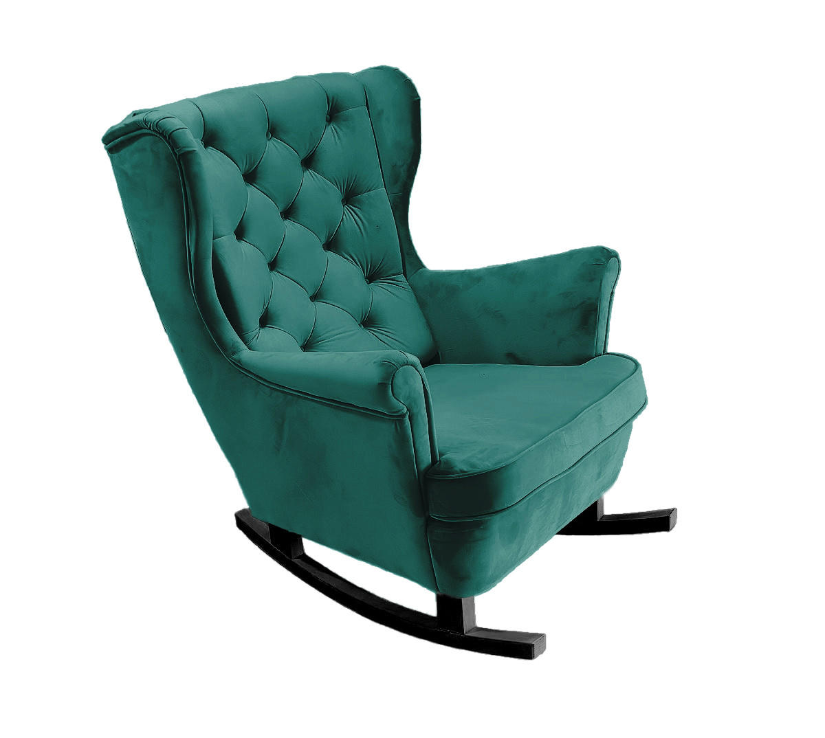 DomoHome Schaukelsessel Pastellgrün 81x102x95 cm