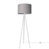 STEHLEUCHTE Trina Fl - Weiß/Grau, Metall (41.7/36.7/148.5cm) - Paco Home