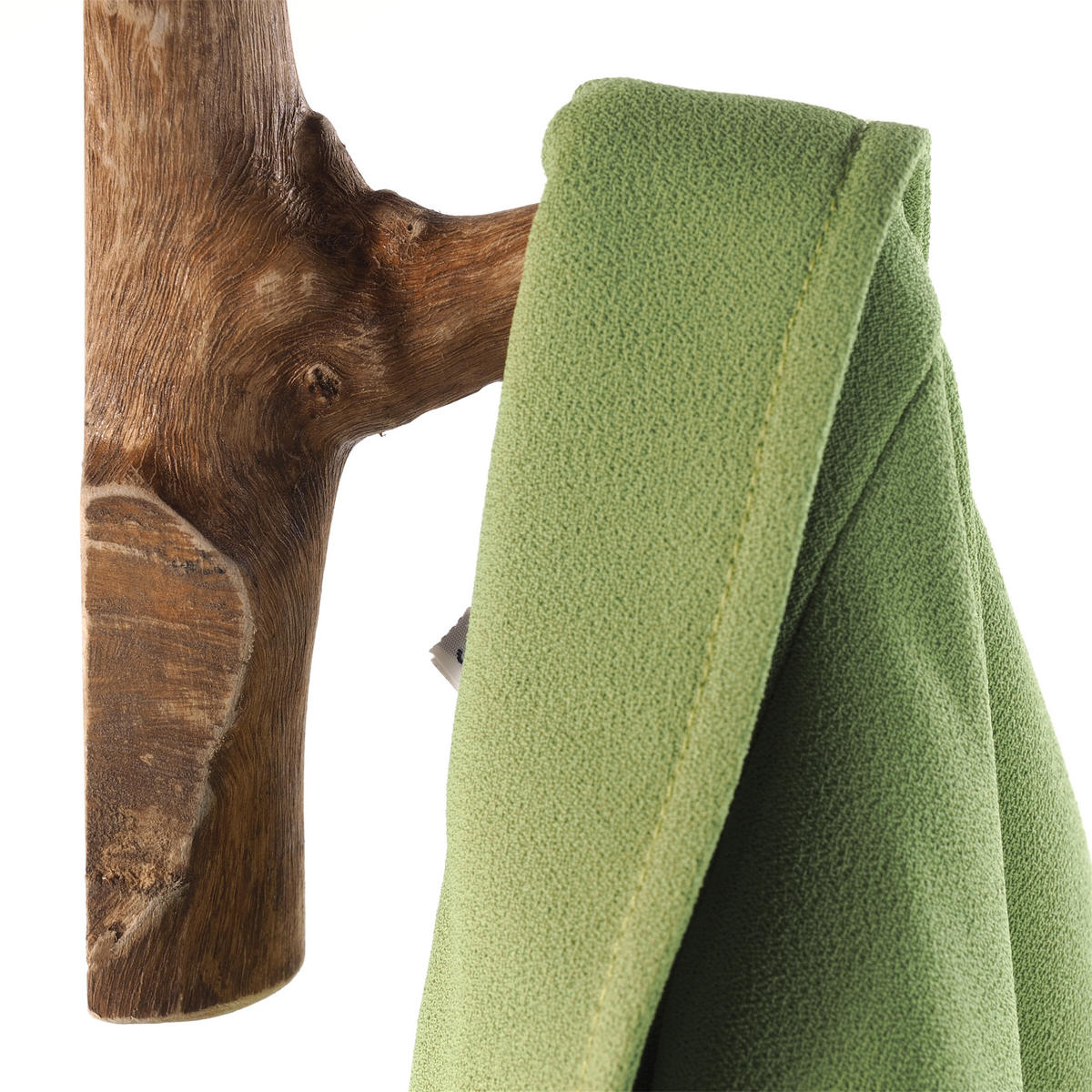 GARDEROBENHAKEN LIMB 6er Set Teakholz Wurzel naturfarben - Naturfarben, Holz (2/17/10cm) - DESIGN DELIGHTS