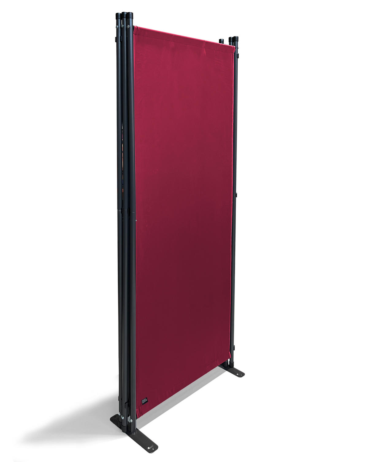 PARAVENT 2 Stück 4-tlg. 220x165 cm Rubinrot - Rot, Metall (220/165cm) - QUICK STAR